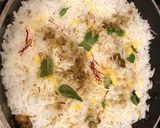 A picture of step 3 of Vegetable Biryani.