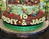 A picture of step 7 of Vickys Jungle Cake Decoration Idea.