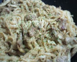 Foto del paso 7 de la receta: Tallarines de Arroz con Champiñones y Secreto Ibérico en Salsa de Hongos