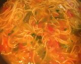 A picture of step 9 of Soupy Noodles.