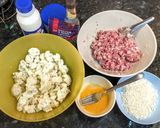 A picture of step 2 of Pork Hamburg Steak with Baked Cauliflower.