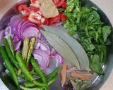 A picture of step 1 of Mutton pulav.