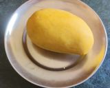 A picture of step 1 of Mango curry.