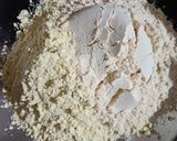 A picture of step 1 of Soya Square parantha.