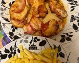 Baconbe tekert sajtos paradicsomos csirkemell air fryerben recept fázis 4 fotója