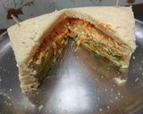 A picture of step 3 of ત્રિરંગી સેન્ડવીચ.(Tricolour Sandwich Recipe in Gujarati).