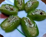 A picture of step 5 of Parwal ki mithai.