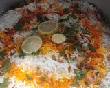 A picture of step 9 of Bombay Biryani.