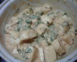 A picture of step 3 of Paneer sashliks.