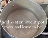 A picture of step 1 of Palm oil Semo with Melon Soup.