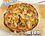 剝皮辣椒PIZZA（免揉麵團）的食譜步驟4照片