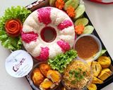 Foto langkah ke 15 dari resep Tumpeng Nasi Uduk Ceria.