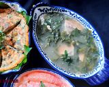 Hình bước làm 4 của món Canh cá lóc lá lốt