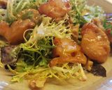 Foto del paso 6 de la receta Ensalada de escarola con langostinos en témpura