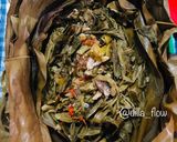 Foto langkah ke 12 dari resep Pepes Sayur Singkong Ikan Asin.