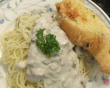 Foto langkah ke 5 dari resep Creamy Mushroom Pasta/Spaghetti.