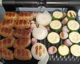 A picture of step 4 of Spicy Italian Sausages with Grilled Vegetables.