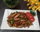 Foto langkah ke 9 dari resep Resep Cumi Asin Cabe Hijau Yang Enak Dan Bikin Gagal Diet,Mudah Di Buatnya.