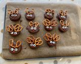 A picture of step 3 of Rudolf the Reindeer Christmas dessert.