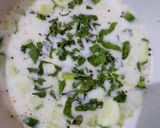 A picture of step 3 of Buttermilk Raita with Potato and Cucumber.