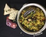 A picture of step 8 of Rajawadi khichdi.