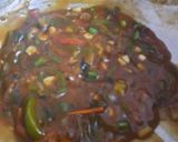 A picture of step 5 of Cabbage manchurian.