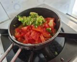 A picture of step 3 of Masoor dal.
