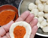 A picture of step 3 of Achaari kachori.