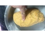 A picture of step 1 of Dal Dhokli- a gujarati dish.