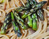 Foto del paso 7 de la receta Spaguetini con salsa de cebolla y pimiento rojo