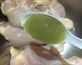 A picture of step 1 of Chicken Tangdi Masala.