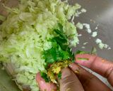 A picture of step 1 of Cabbage- Spring onion Parantha.
