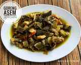 Foto langkah ke 4 dari resep Goreng Asem Jeroan.