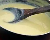 A picture of step 1 of Khajur Custard.