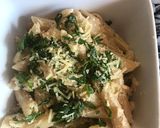 A picture of step 7 of Creamy chicken penne.
