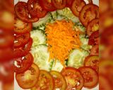 A picture of step 4 of Different designs of coleslaw.