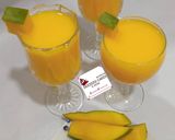 A picture of step 1 of Mango juice.