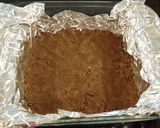 A picture of step 5 of Caramel Coconut Cheesecake Bars.
