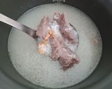 Hình bước làm 3 của món Cháo gân bò tôm khô