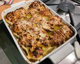 Une image de l'étape 14 de Roulés de courgettes jaunes au chèvre frais, ciboulette et jambon.