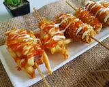 Foto langkah ke 10 dari resep Camilan Korea - Hotdog Kentang & Hotdog Indomime.