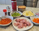 Foto del paso 1 de la receta: Ternera blanca guisada con calabacín