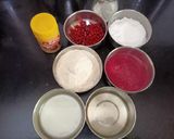A picture of step 1 of Pomegranate Raisin Cake.