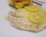 Foto del paso 2 de la receta Pechuga al papillote con timbal de patata y verduras