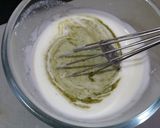 A picture of step 2 of Minty yogurt dip.