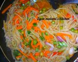 Vegetables spaghetti (taliya Mai kayan lambu)matakin girki1 hoto