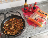 Foto del paso 2 de la receta: Fideos chinos con Champiñones y langostinos
