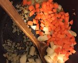 A picture of step 2 of Yellow Split Lentil Soup.
