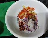 A picture of step 1 of Cheesey onion and tomato raita.