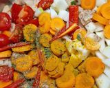 Sűrű "csirkeleves" jackfruittal és gnoccihval (vegán) recept fázis 2 fotója